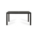Tavolo da esterno allungabile in alluminio Antracite cm 140-210x77x h75