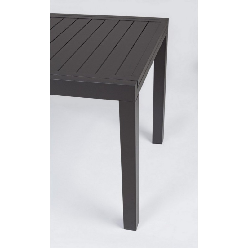 Tavolo da esterno allungabile in alluminio Antracite cm 140-210x77x h75