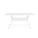 Tavolo da esterno Ivrea rettangolare bianco cm 90 x 160