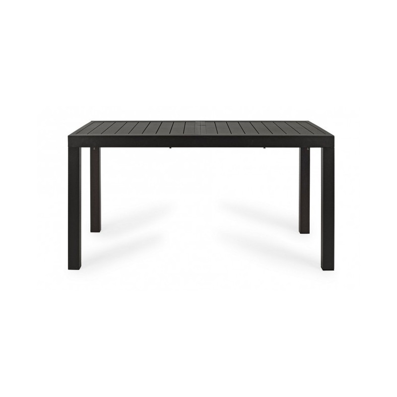 Tavolo da esterno allungabile in alluminio Antracite cm 140-210x77x h75