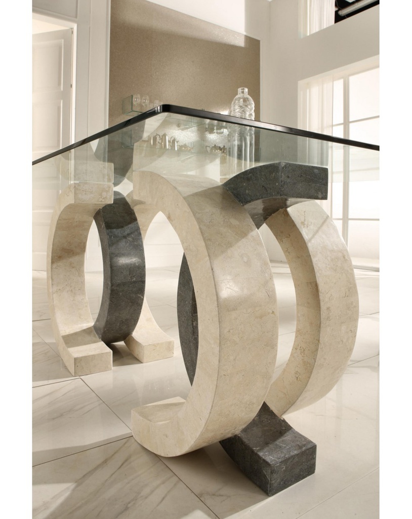 Tavolo fisso 180 x 100 - Trasparente - Olimpia 