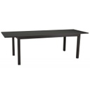 Tavolo in alluminio Boise allungabile antracite opaco m160-220x90xh67,5-75