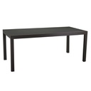 Tavolo in alluminio Boise allungabile antracite opaco m160-220x90xh67,5-75