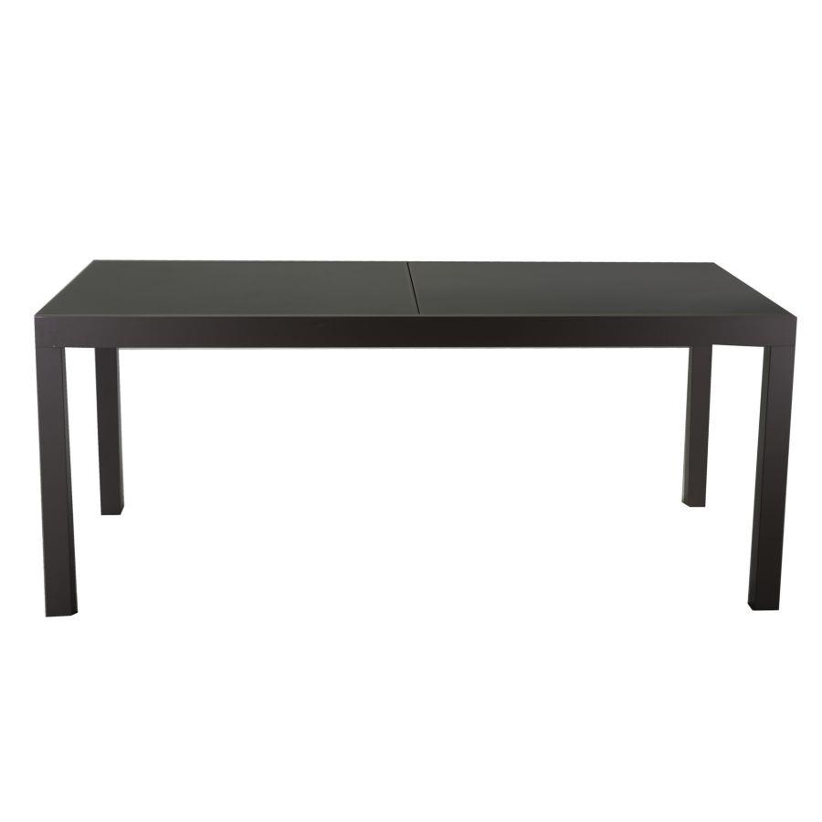 Tavolo in alluminio Boise allungabile antracite opaco m160-220x90xh67,5-75