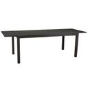 Tavolo in alluminio Boise allungabile antracite opaco m160-220x90xh67,5-75