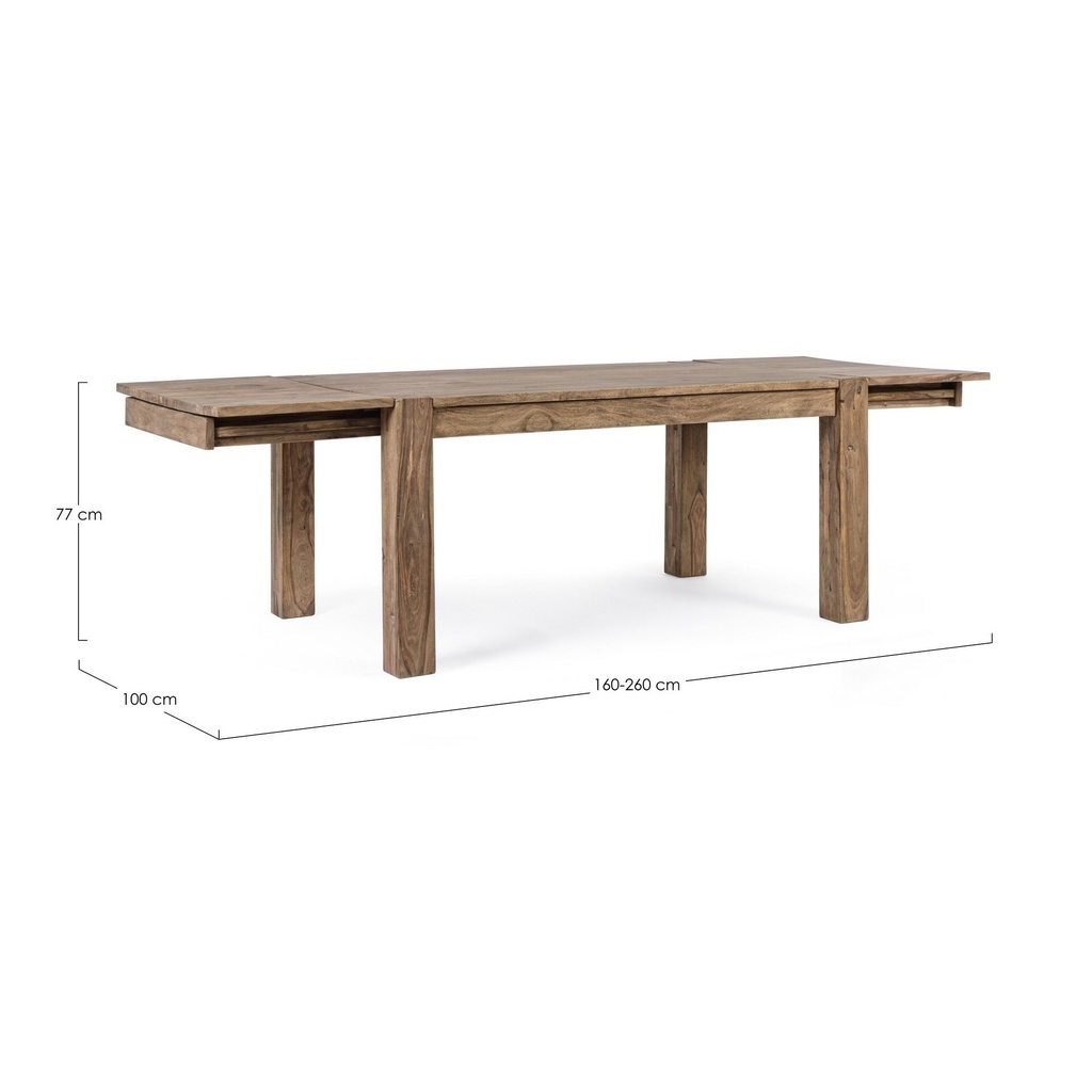 Tavolo in legno allungabile Salford 160-260x100