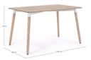 Tavolo in legno stile naturale 120x80