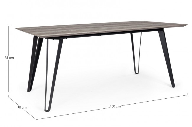 Tavolo in legno stile naturale 180x90