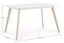 Tavolo legno bianco Michelangelo cm 120 x 80