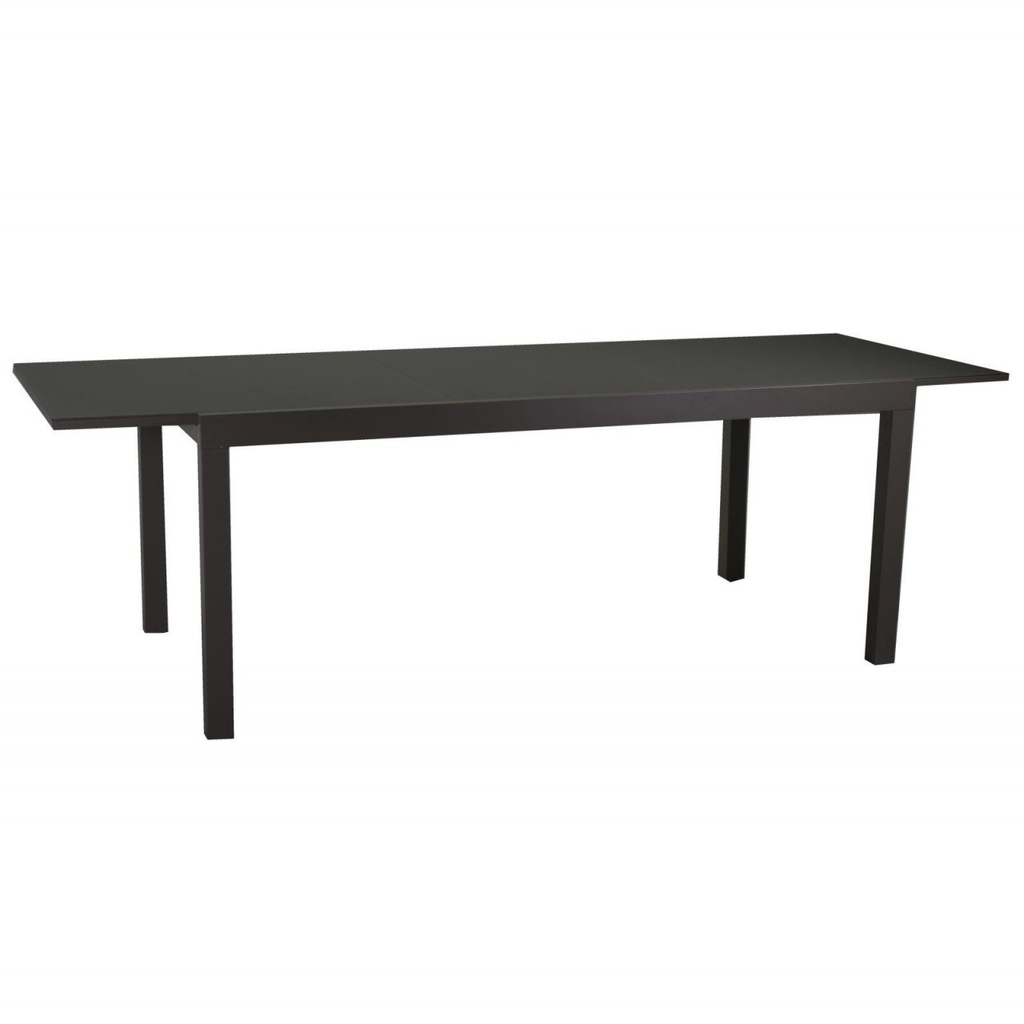 Tavolo in alluminio Boise allungabile antracite opaco m160-220x90xh67,5-75