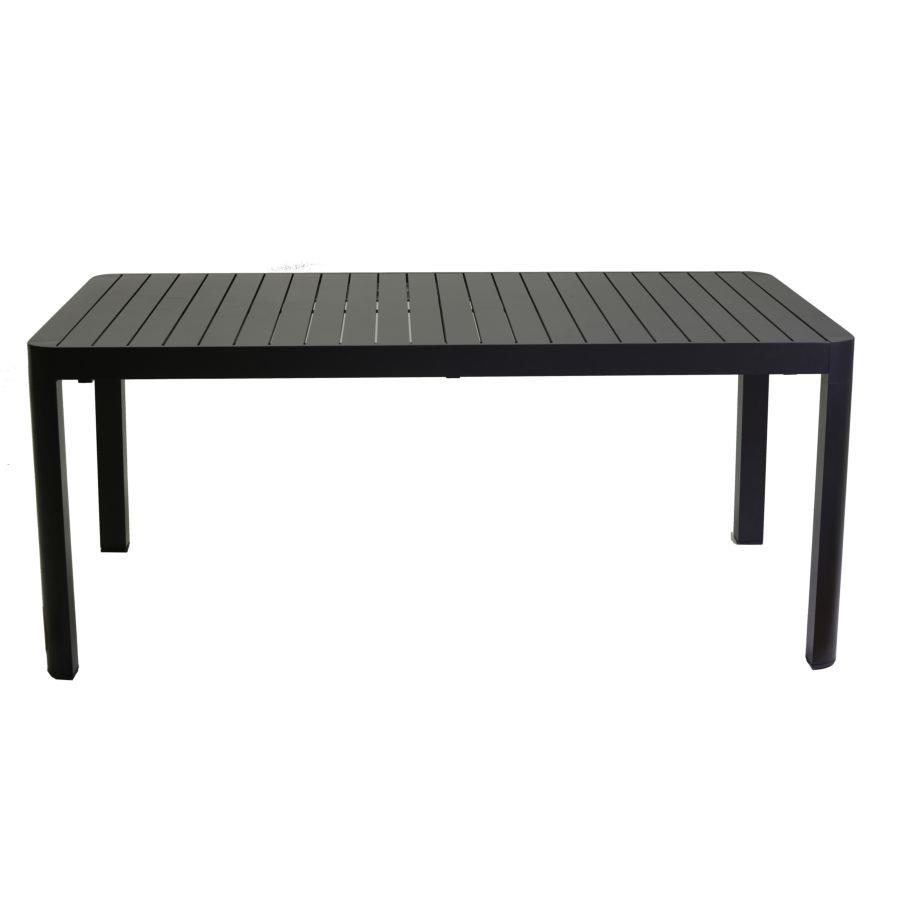 Tavolo in alluminio Claveland antracite allungabile rettangolare