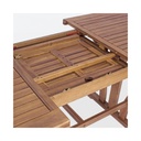 Tavolo per esterno in legno di Acacia Ovale Allungabile 150-200x90x h74 cm