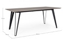 Tavolo in legno stile naturale 180x90