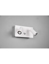 Applique Tunga IP54 Doppio Spot Led Bianco Orientabile Con Sensore Trio Lighting
