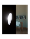 Applique Vetro Opalino Bianco 1xE27 Toulon A Goccia Trio Lighting