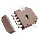 Serratura Da Applicare Triplice Per Cilindro Europ Sx   E 63 - Mm 132 X  146