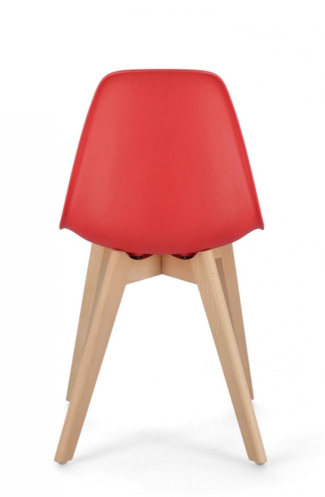 4x Sedia rossa 51.5x46.5x86h in plastica