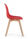 4x Sedia rossa 51.5x46.5x86h in plastica