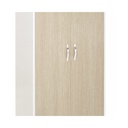 Armadio 2 ante cassa bianca e frontale colore olmo Cm 91x52xH 210 Iperbriko
