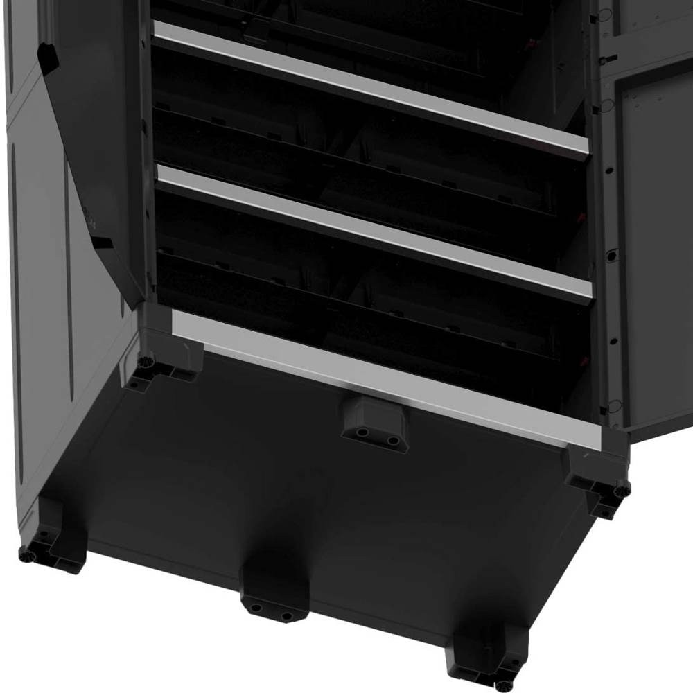 Armadio alto in plastica 3 ripiani rinforzati H188xP54xL89 cm Garage XL