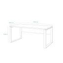 (2c)  Scrivania con gambe in metallo rovere Sonoma 170 x 80 x 74,5