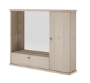 Specchiera bagno mobile arredo moderno 1 anta con ribalta olmo h.61x73x14 Iperbriko