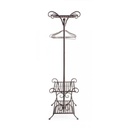 Attaccapanni in acciaio Marrone tre ripiani Marrone MELANIE 55x46x h170 cm