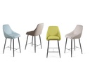 2x Sgabello in Tessuto 46cm x 49cm H. 97cm