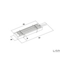 Barbecue elettrico facile trasporto cm 53 x 14
