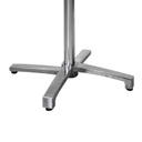 Base Tavolo in alluminio grigio ribaltabile cm52x52h72
