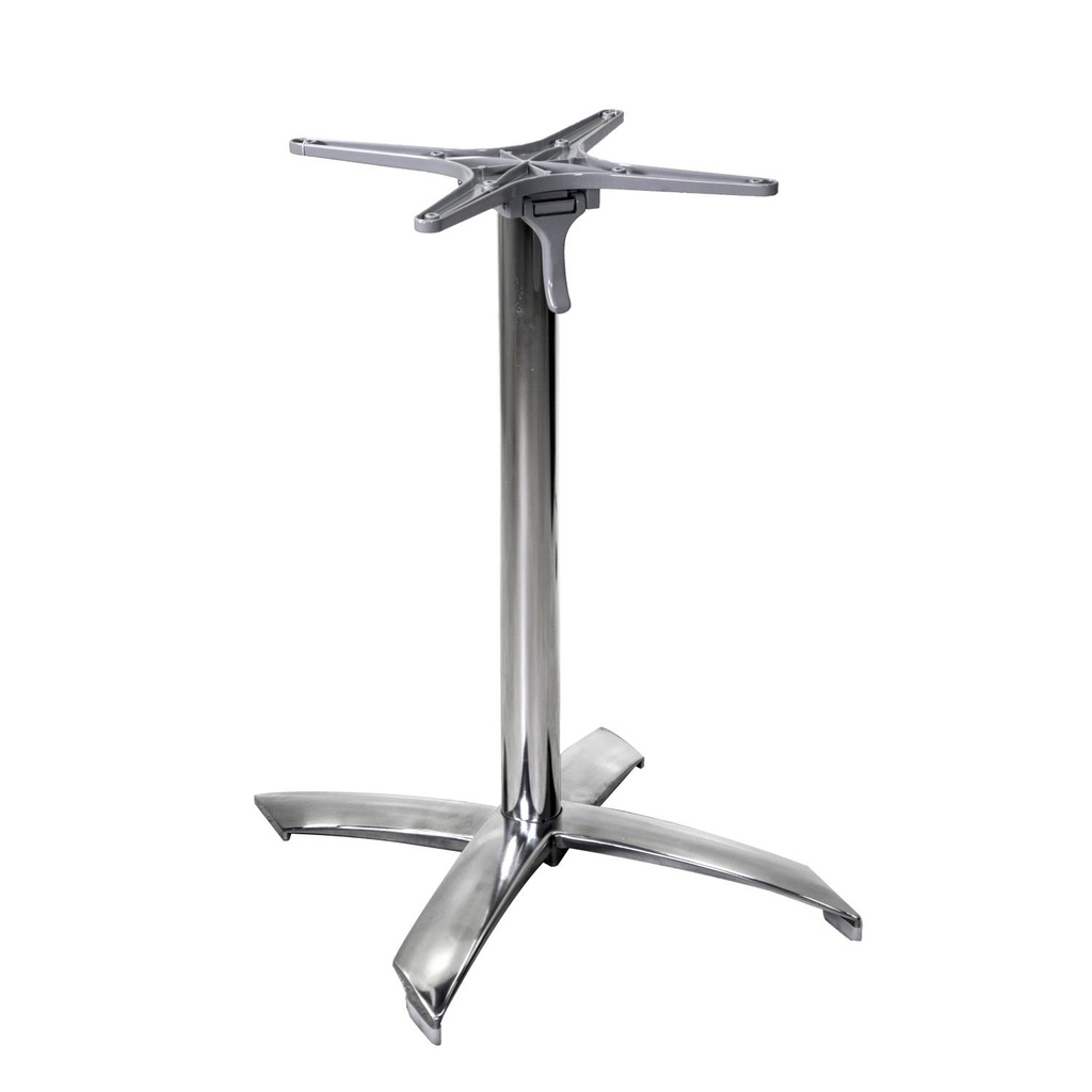 Base tavolo alluminio grigio ribaltabile