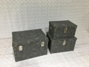 Baule ecopelle 1-3 grigio cm 80x50h30