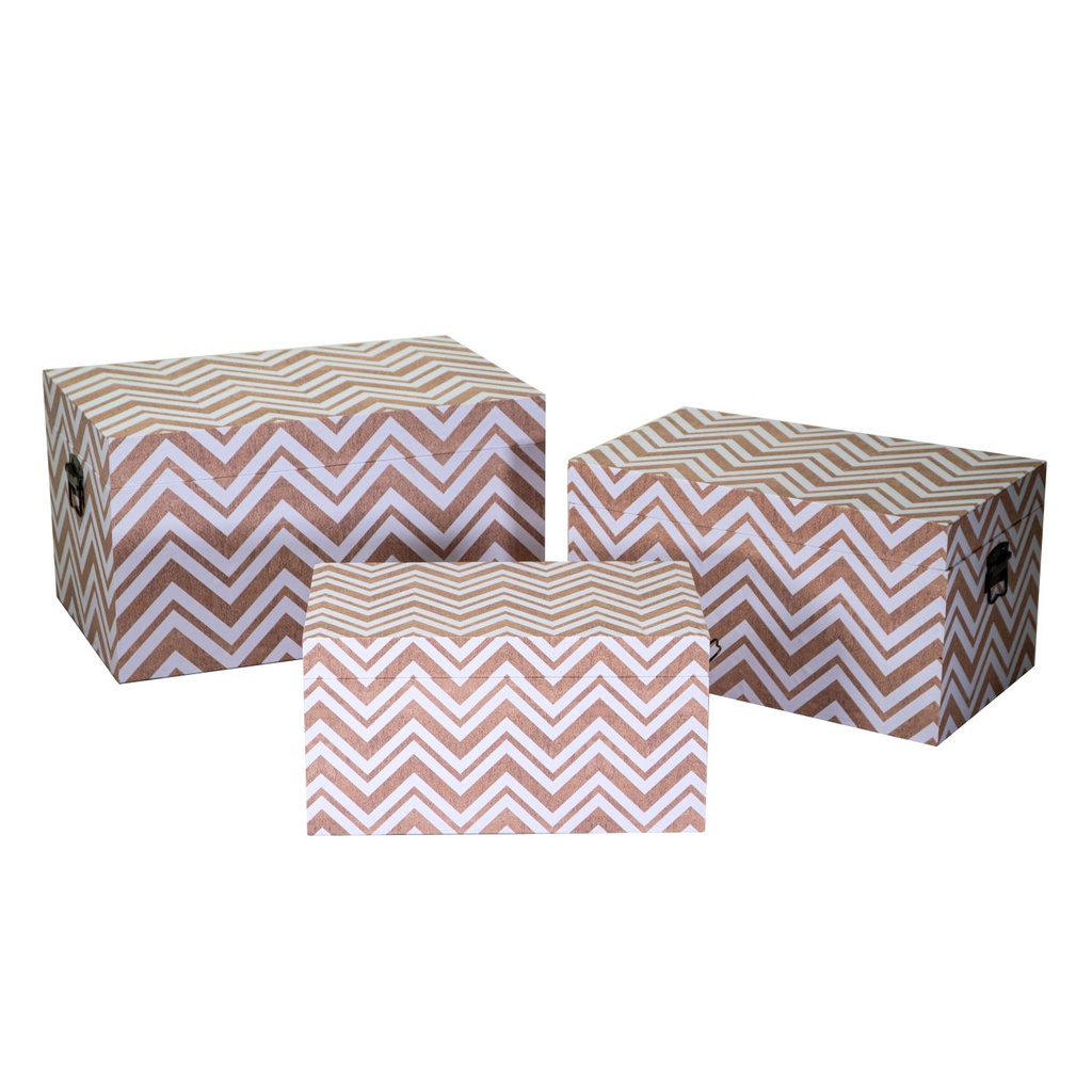 Baule ecopelle 1-3 marroncino rettangolare cm 64x40h35