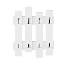 Appendiabiti a muro bianco con 8 ganci Wave 64xh.81 cm(WAVEBI)