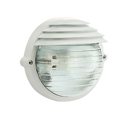 Applique Grande E27  linea palpebra tonda  bianco