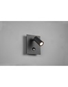 Applique Tunga Spot Led Antracite Orientabile IP54 Con Sensore Trio Lighting
