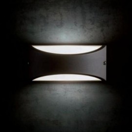 Applique da parete a LED LHASA Marrone 10 W 22x10x h10 cm