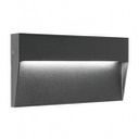 Applique tonda in alluminio pressofuso con diffusore satinato - 6W, 777 lumen grafite