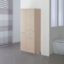 Armadietto Portasciugamani Larice tre ante e un cassetto 60x35x 148,5 cm
