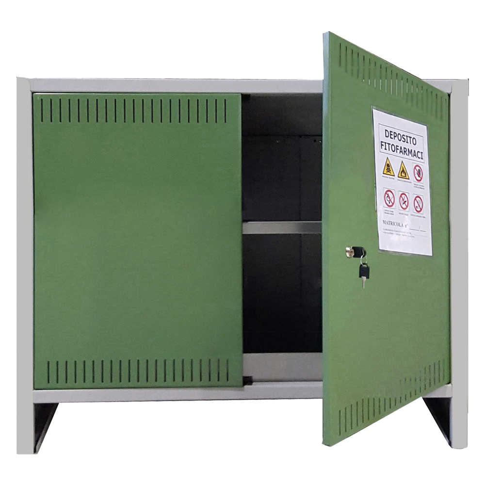 Armadio Deposito Fitofarmaci 'Pratiko' 2 Ante - Cm 100 X 40 X H 80 Basso