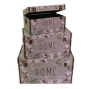 Baule ecopelle 1-3 grigio home rettangolare cm 59x36h33