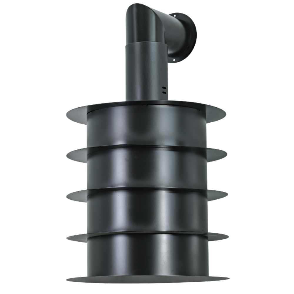 Cappa aspirante URBAN STYLE SAT. in acciaio inox brunito cm Ø50