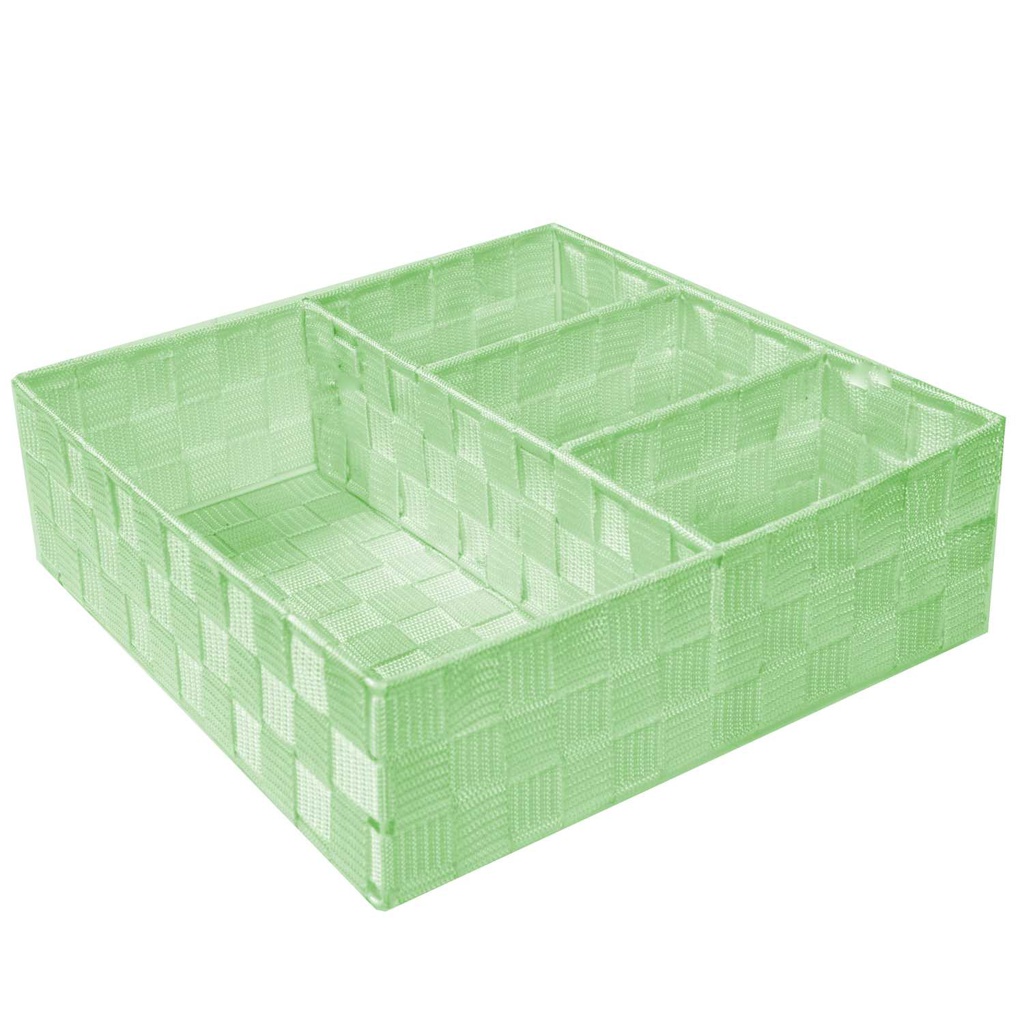 Cassetto poliestere verde chiaro quadrocm 32x32h10
