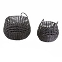 Cesta metallo 1-2 grigio tondo cmø44h36