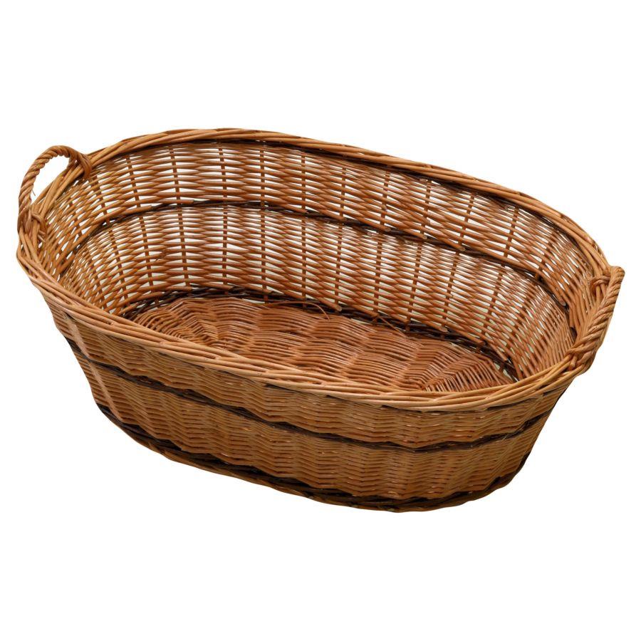 Cesta pane vimini europeo ovale cm 70x45h25