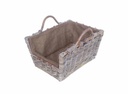 Cesta portalegna cloe svasato 2m c/fodera juta cm 52x38h26/36