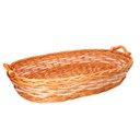 Cesta vimini marrone ovale cm72x48h13