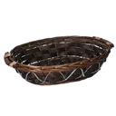 Cesta vimini noce ovale cm50/55x40h14