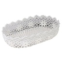 Cestina pizzo ovale cm31,5x20h7