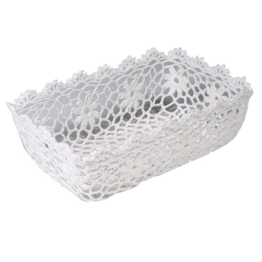 Cestina pizzo rettangolare cm32x21h7